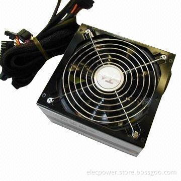 PC ATX Power Supply, 400W, with 14cm LED Fan for Gaming Computer Use